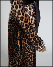 RESERVED Vampess - Leopard Print Velvet Gown