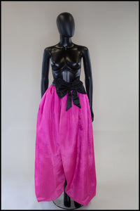 Vintage 1980s Pink Taffeta Over Skirt