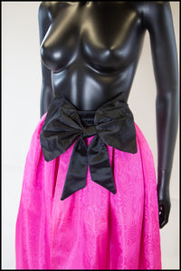 Vintage 1980s Pink Taffeta Over Skirt