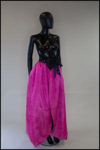 Vintage 1980s Pink Taffeta Over Skirt