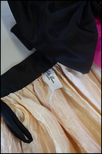 Vintage 1980s Pink Taffeta Over Skirt