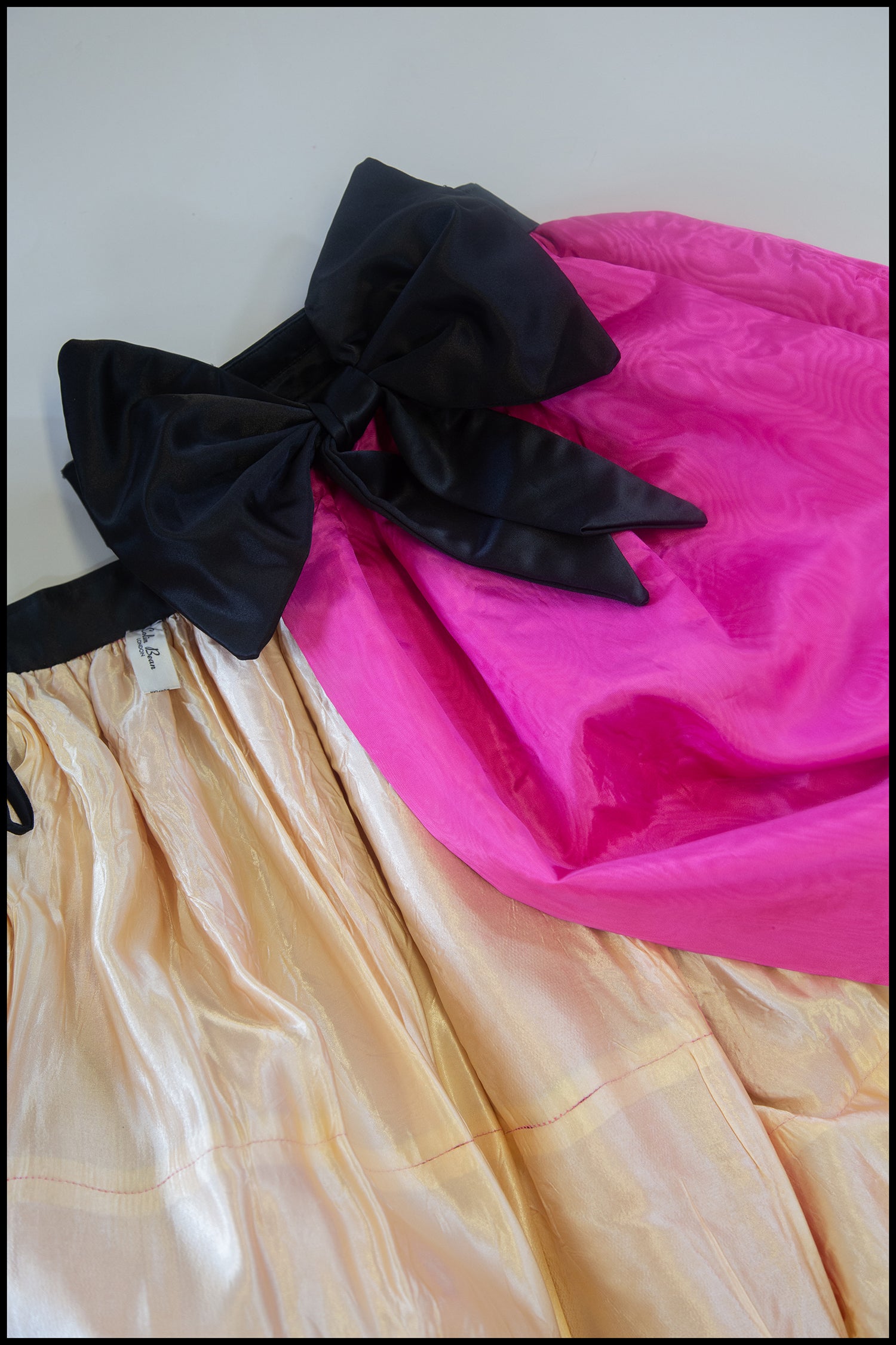 Vintage 1980s Pink Taffeta Over Skirt