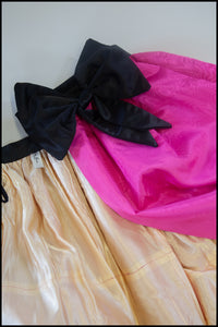 Vintage 1980s Pink Taffeta Over Skirt