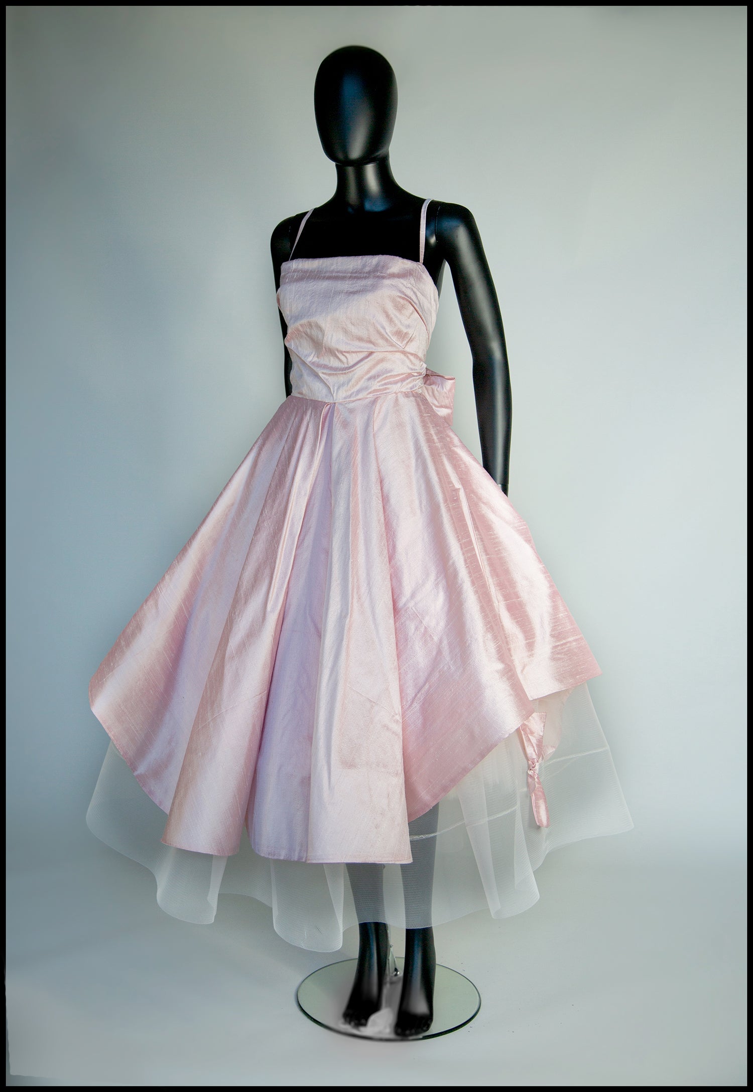 Peony Blush Pink Silk Gown