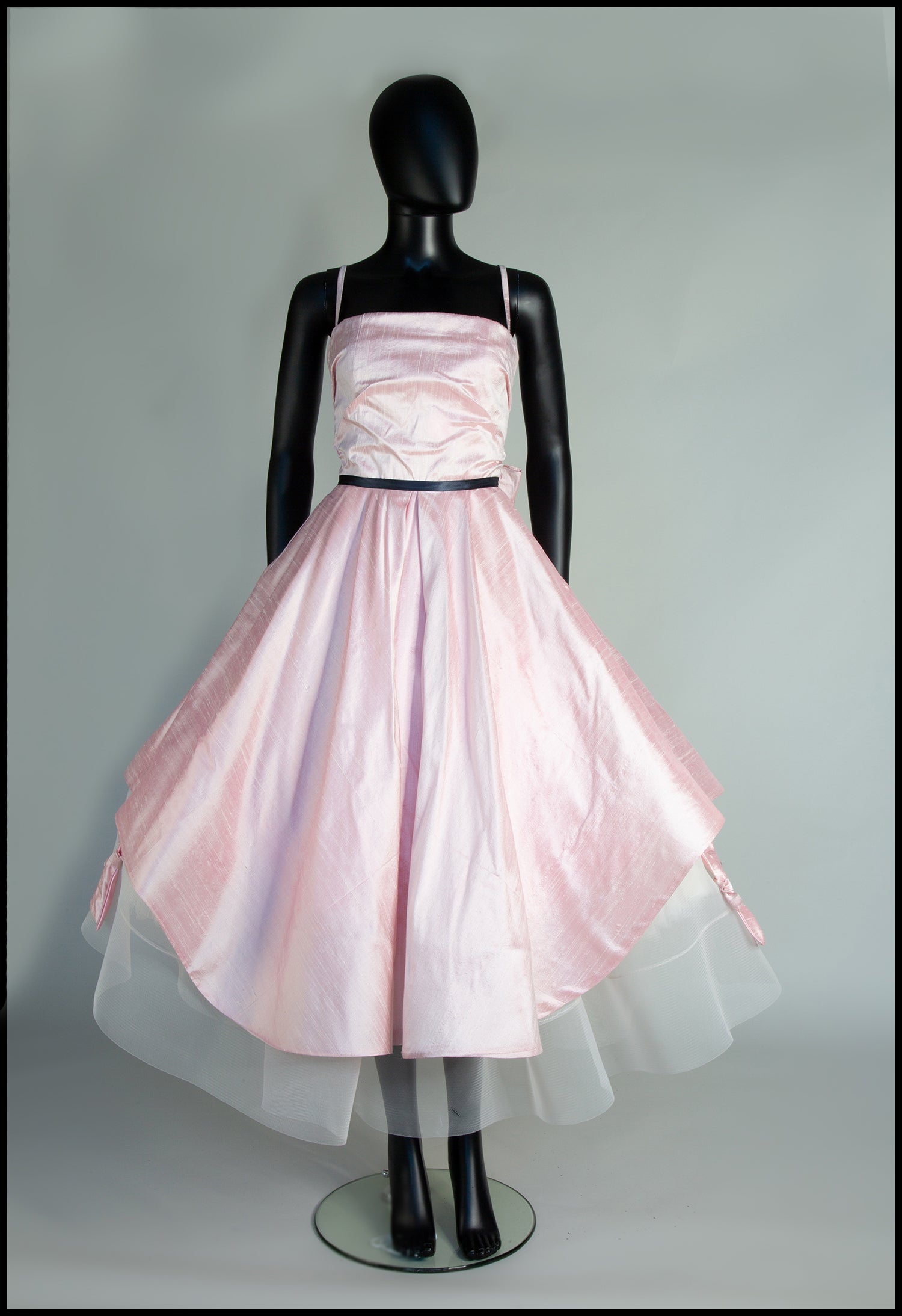 Peony Blush Pink Silk Gown