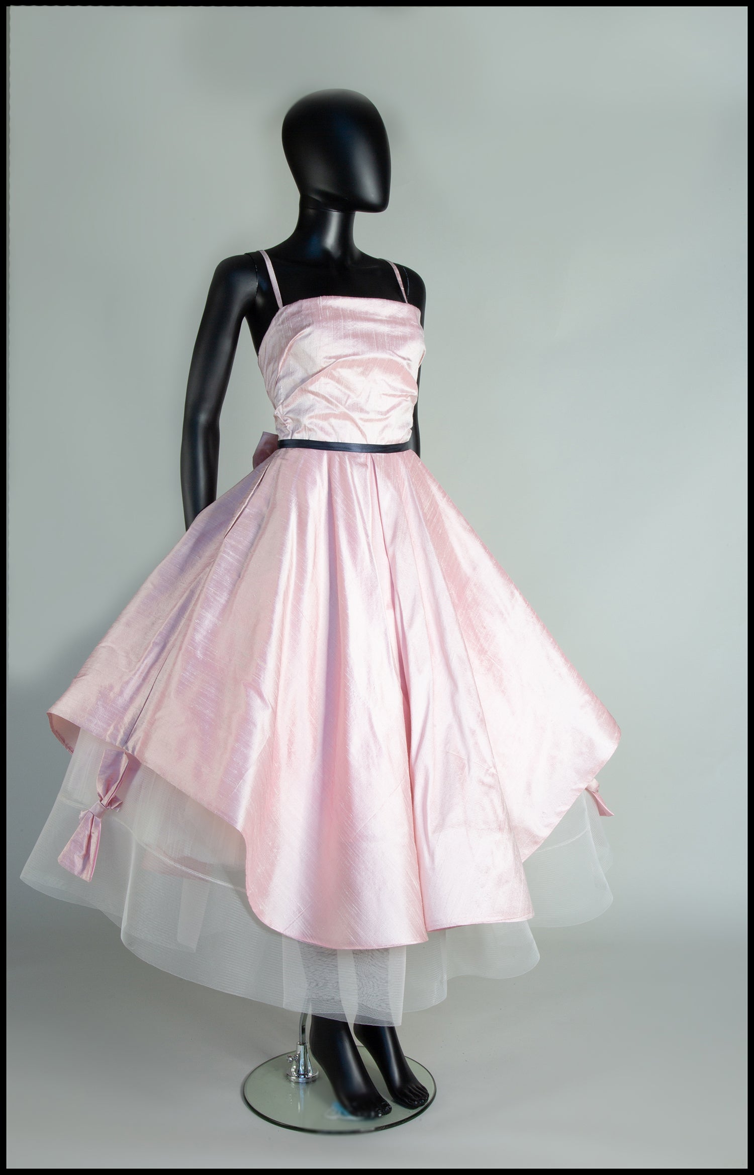 Peony Blush Pink Silk Gown