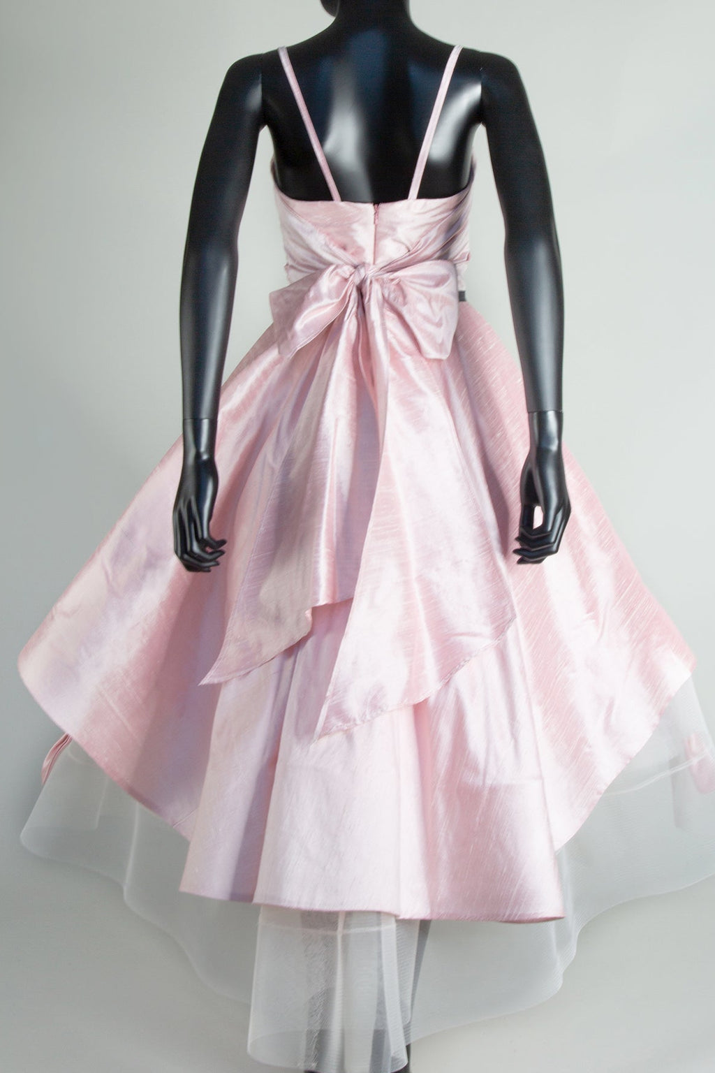 Pink silk Peony ballgown dress by Alexandra King