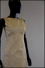 Vintage 1960s Gold Lamé Mini Dress