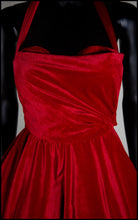 Crimson - Red Velvet Ballgown Dress