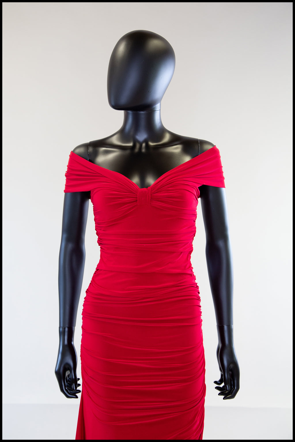 Red Jersey Hollywood Gown (sample)