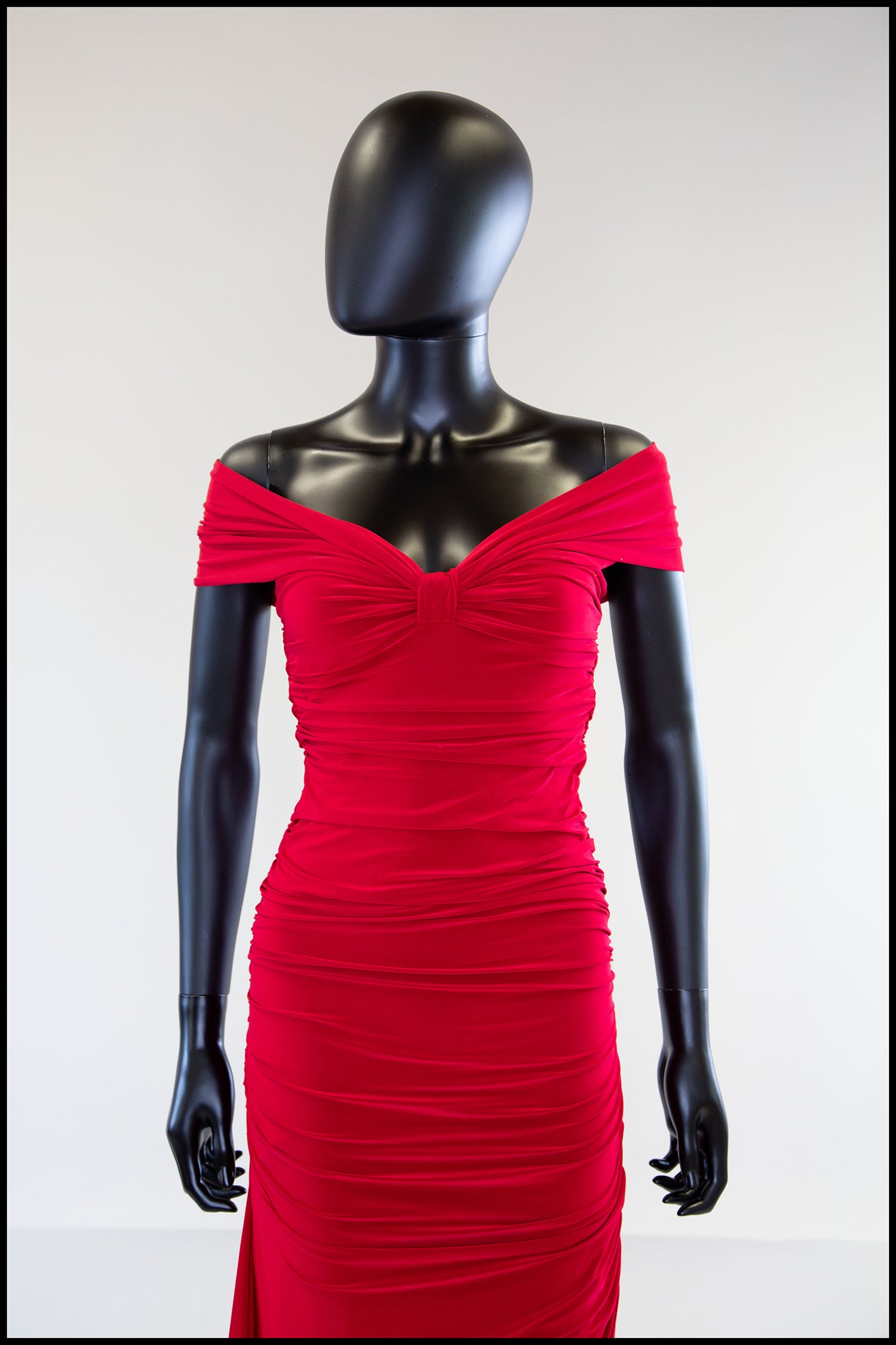 Red Jersey Hollywood Gown (sample)