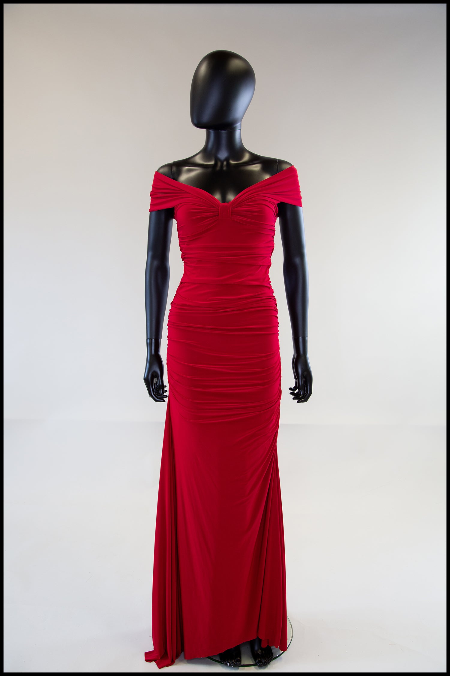 Red Jersey Hollywood Gown (sample)