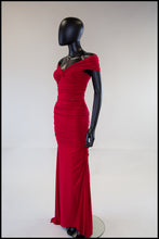 Red Jersey Hollywood Gown (sample)
