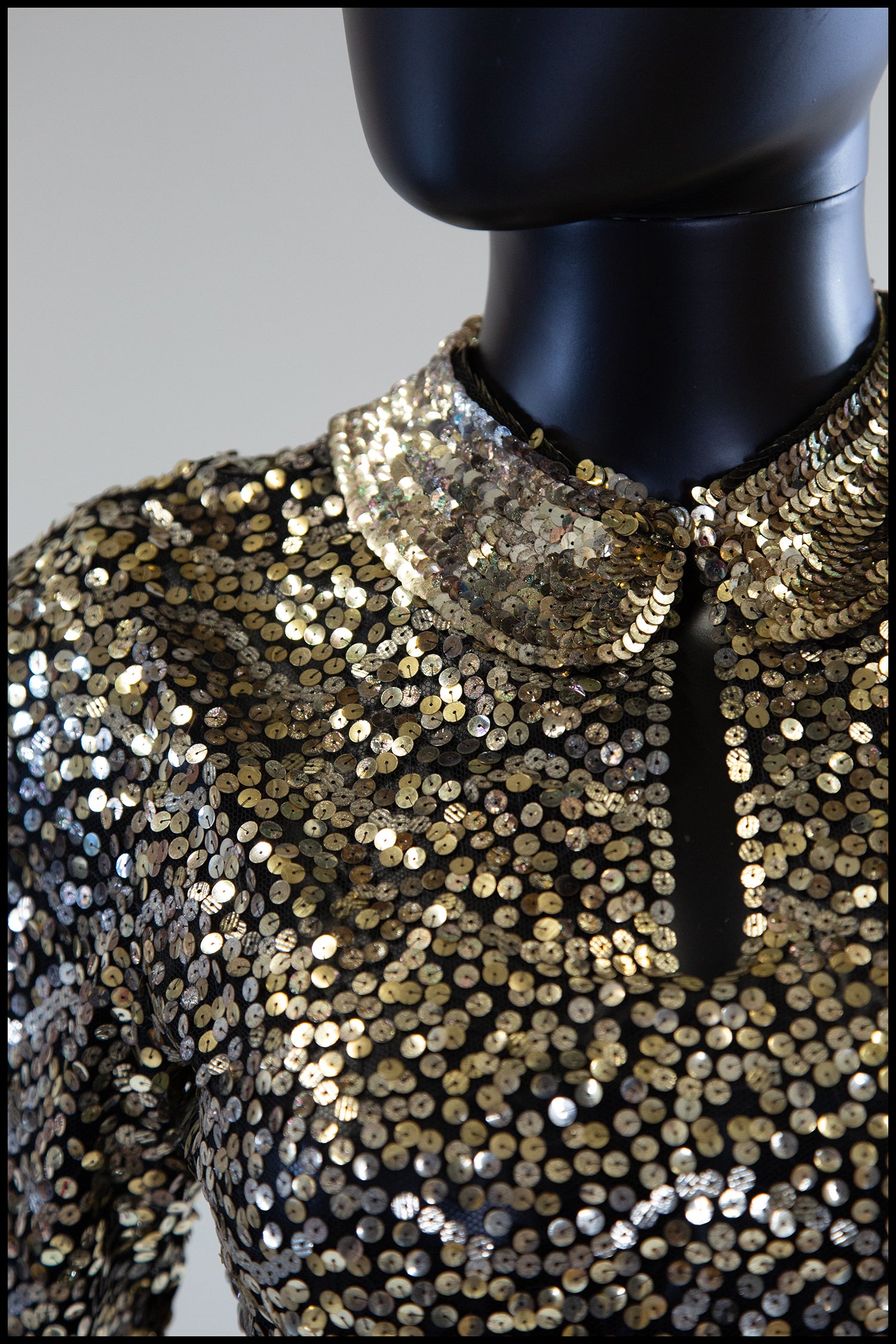 Vintage 1930s Gold Sequin Blouse