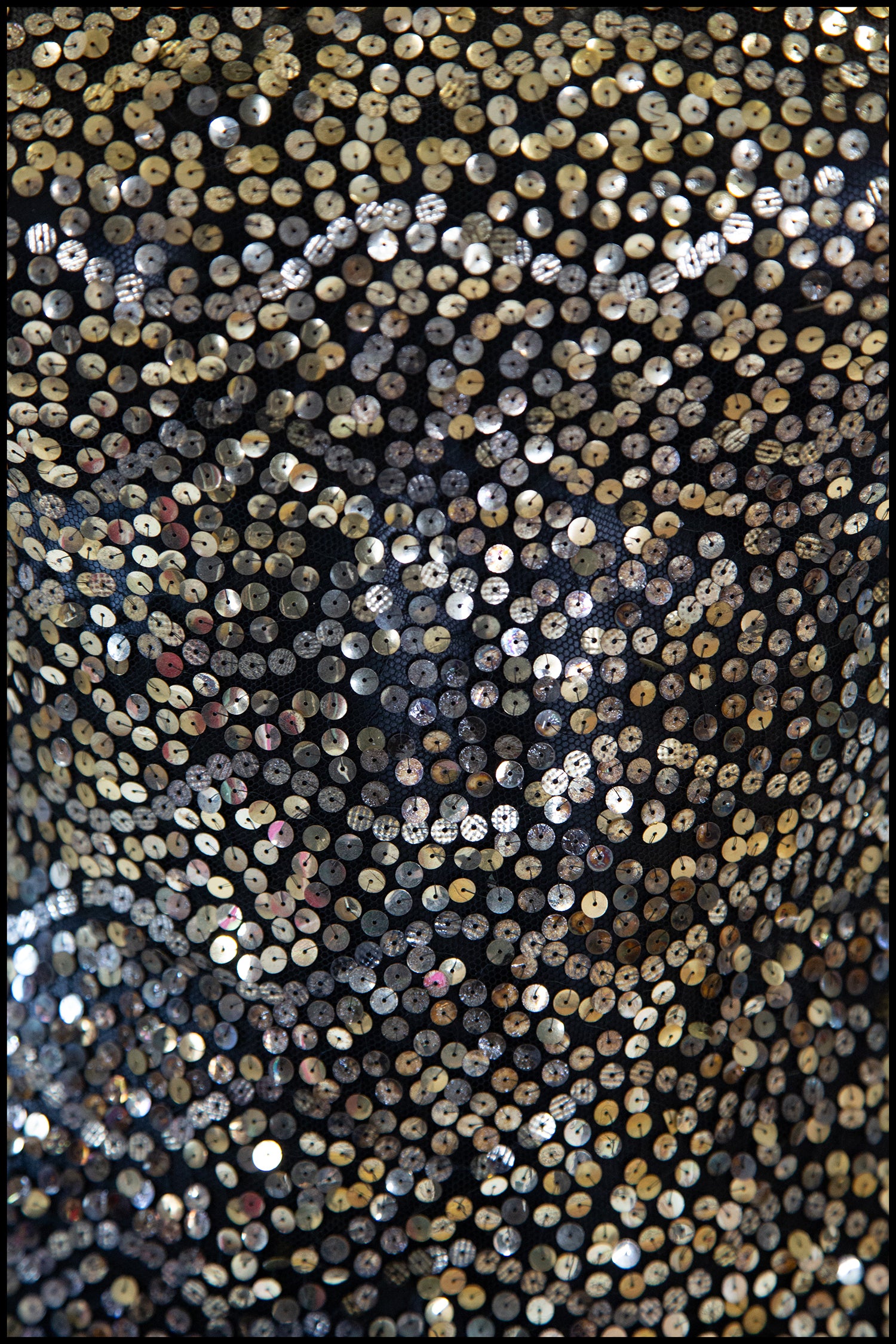 Vintage 1930s Gold Sequin Blouse