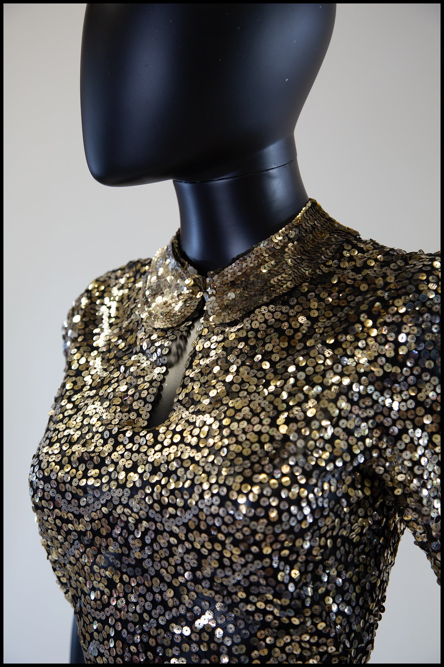 Vintage 1930s Gold Sequin Blouse