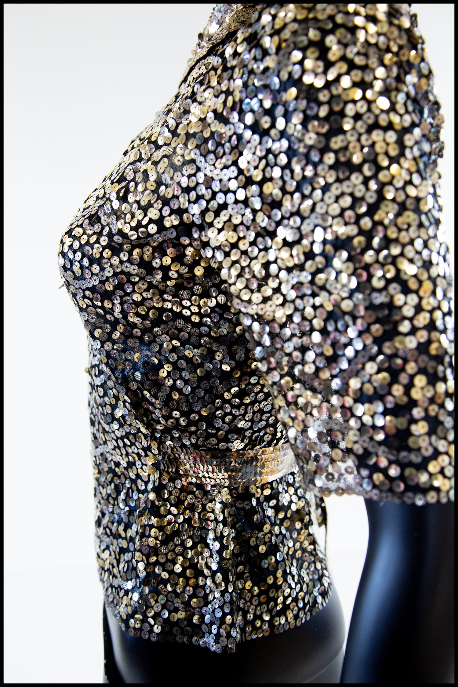 Vintage 1930s Gold Sequin Blouse