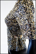 Vintage 1930s Gold Sequin Blouse