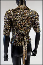 Vintage 1930s Gold Sequin Blouse