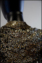 Vintage 1930s Gold Sequin Blouse
