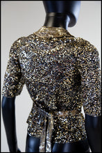 Vintage 1930s Gold Sequin Blouse