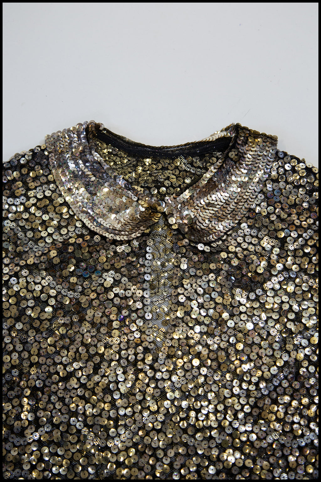 Vintage 1930s Gold Sequin Blouse