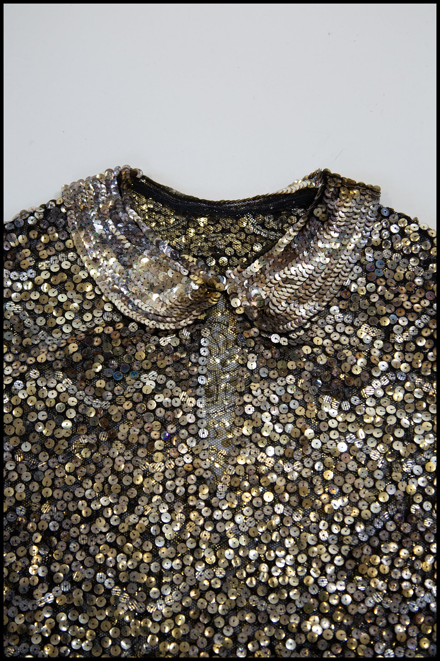 Vintage 1930s Gold Sequin Blouse