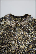 Vintage 1930s Gold Sequin Blouse