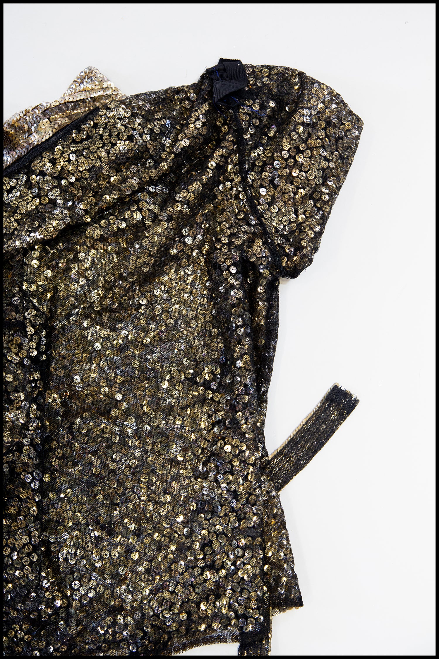 Vintage 1930s Gold Sequin Blouse