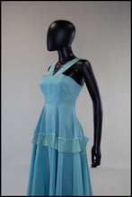 Reserved - Vintage 1940s Eau De NilTaffeta Gown and Bolero