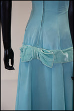 Reserved - Vintage 1940s Eau De NilTaffeta Gown and Bolero