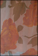 Vintage 1950s Autumn Rose Tulle Gown