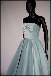 Blush Frost - Blue Velvet Midi Dress