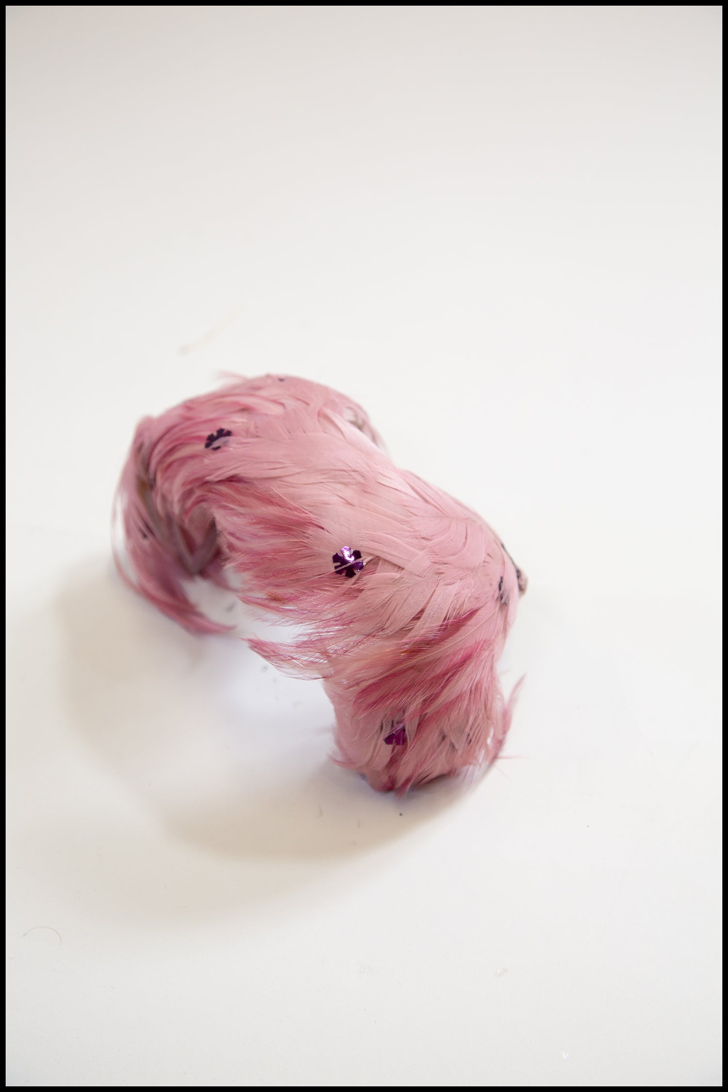 Vintage 1950s Pink Feather Hat