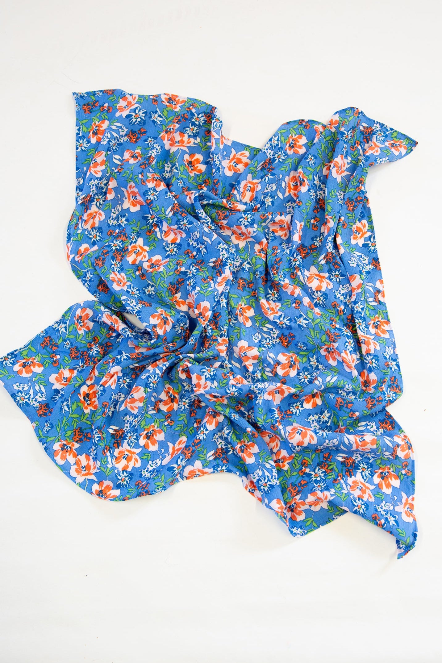 Blue Belle Floral Scarf