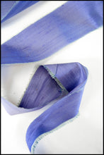 Dusky Blue Silk Ribbon 8 cm
