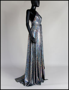 silver disco dress alexandra king