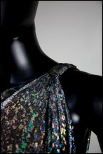 Cher - One Shoulder Silver Holographic Gown