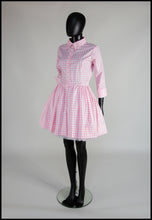 Bardot - Pink Gingham Cotton Mini Shirt Dress