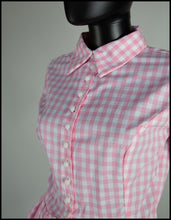 Bardot - Pink Gingham Cotton Mini Shirt Dress