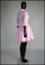 Bardot - Pink Gingham Cotton Mini Shirt Dress