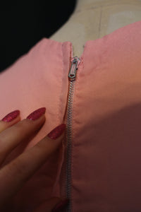 Vintage 1960s Pink Mini Ruffle Dress