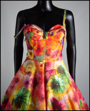 The Showgirl - Printed Wool Felt Dress - Liz Clay Collaboration