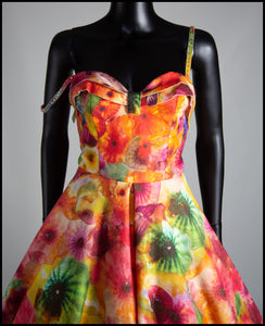 The Showgirl - Printed Wool Felt Dress - Liz Clay Collaboration