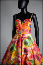 The Showgirl - Printed Wool Felt Dress - Liz Clay Collaboration
