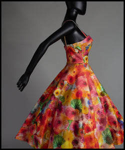 The Showgirl - Printed Wool Felt Dress - Liz Clay Collaboration