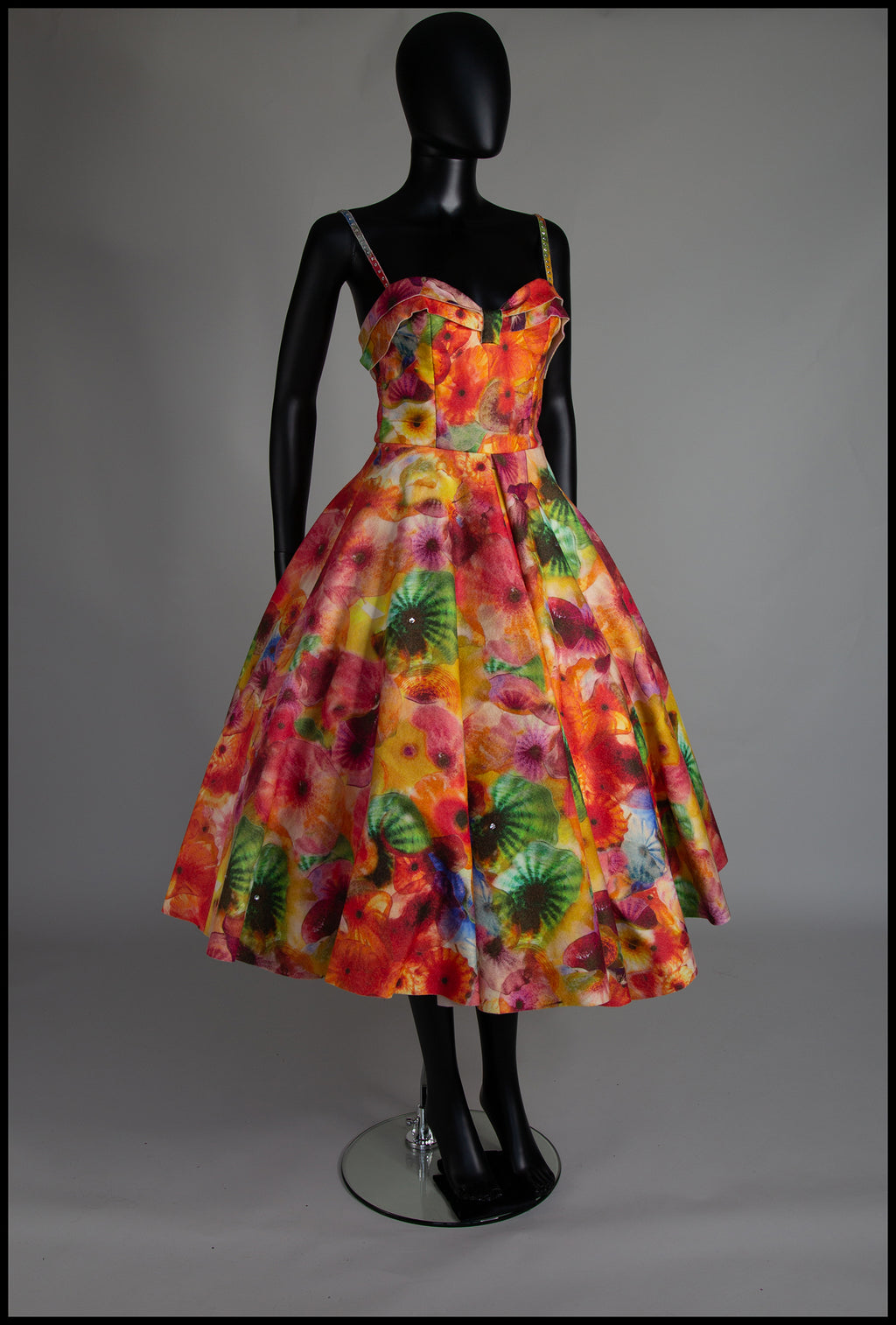 The Showgirl - Printed Wool Felt Dress - Liz Clay Collaboration