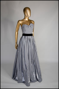 Gingham outlet ball gown