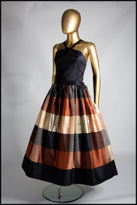 Autumn -  Silk Taffeta Ballgown Dress