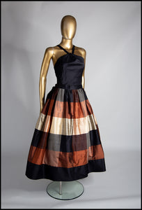 Autumn -  Silk Taffeta Ballgown Dress